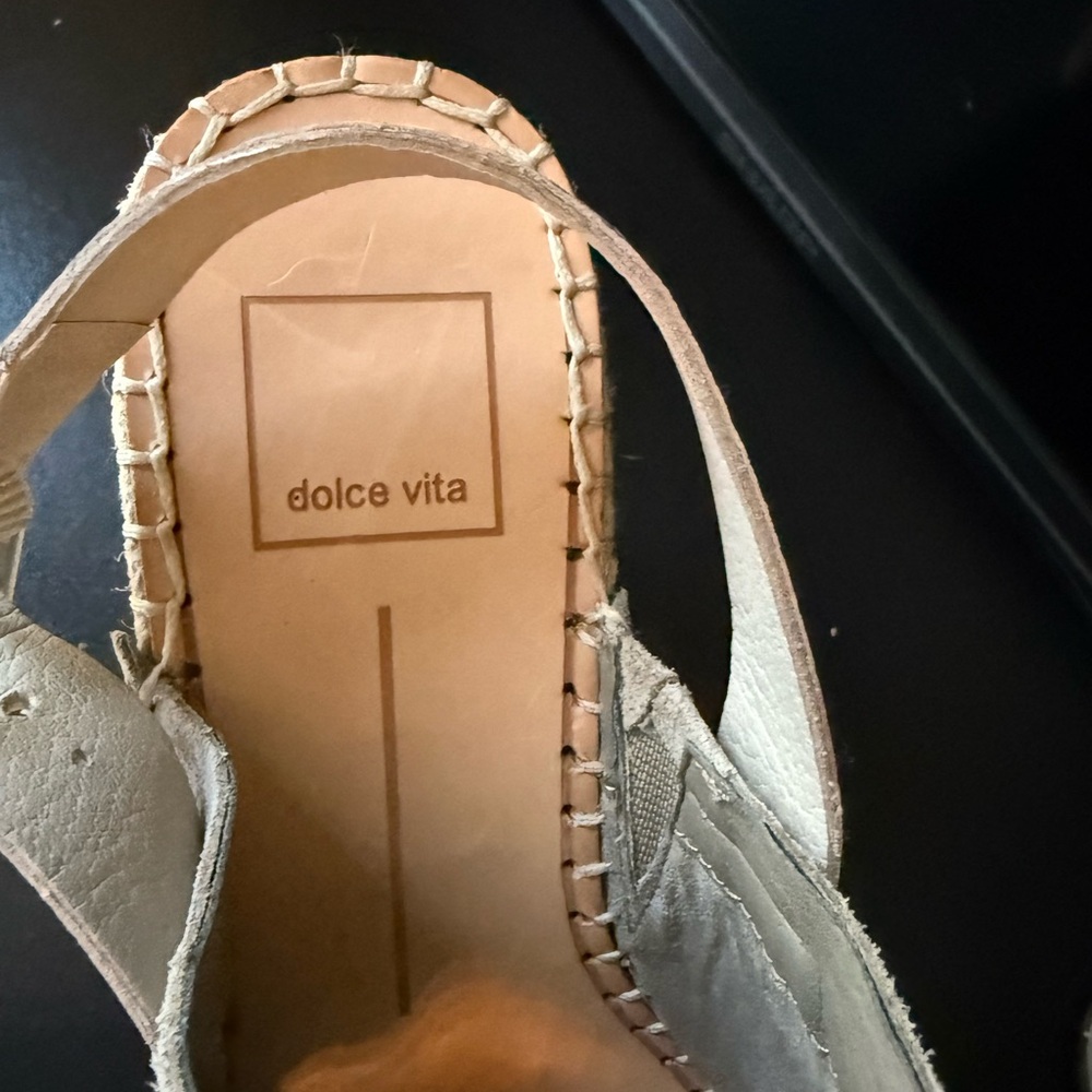 Dolce Vita Cream Espadrille Sandals